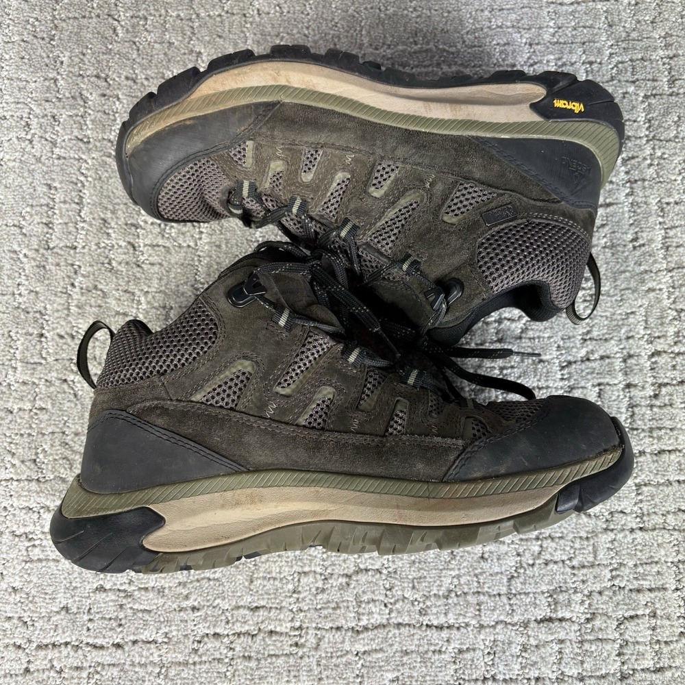 Ascend Mojave Waterproof Hiking Boots Mens 9 Brown Leather Vibram Sole eVent